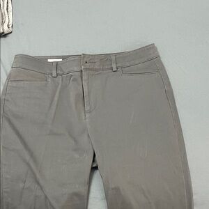 LOFT Gray Slim Straight Leg Pants